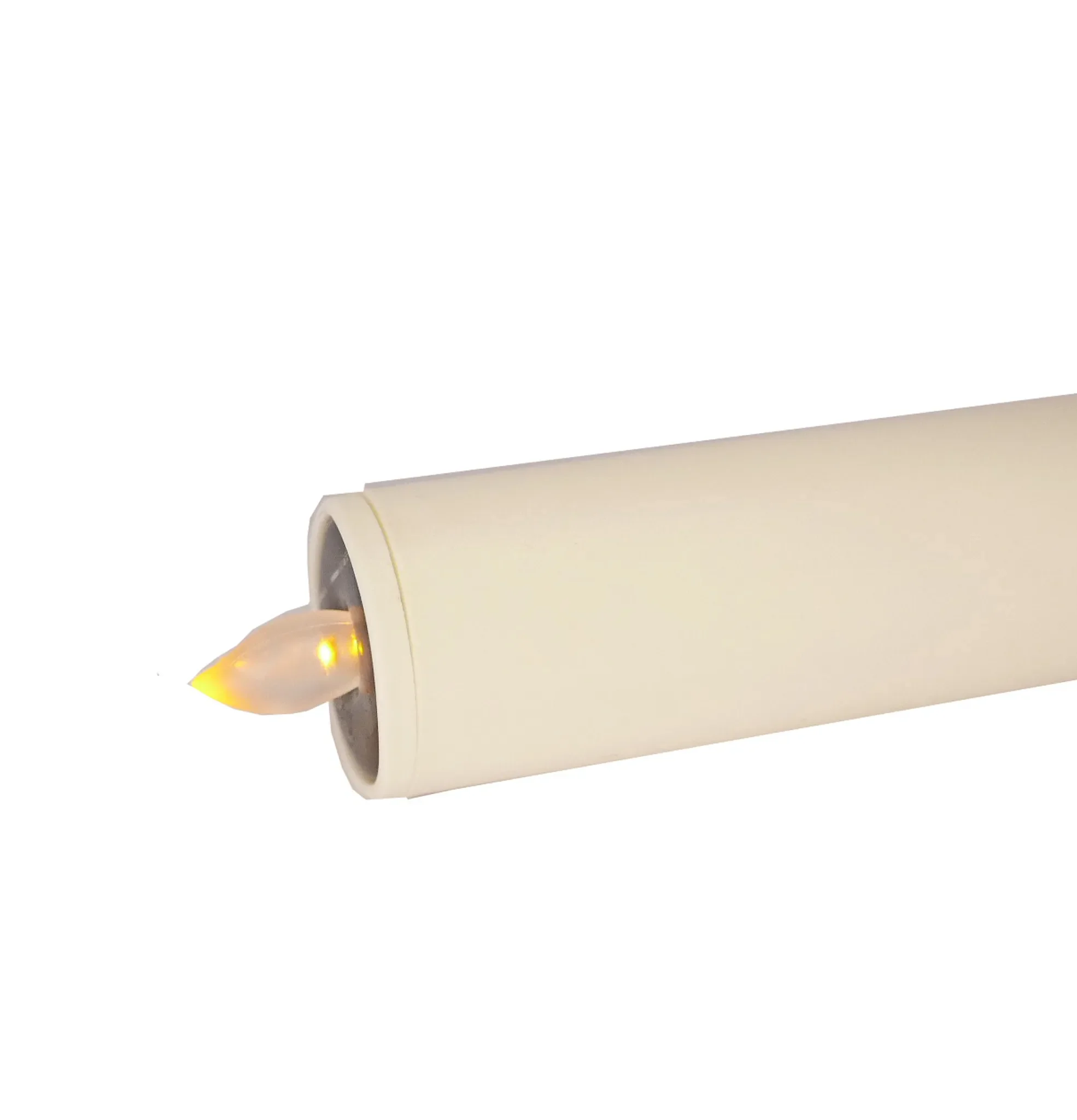 Lumineo LED Solar-Gartenfackel „Kerze“, Ø 4 cm, Höhe 97,5 cm, orange Flamme